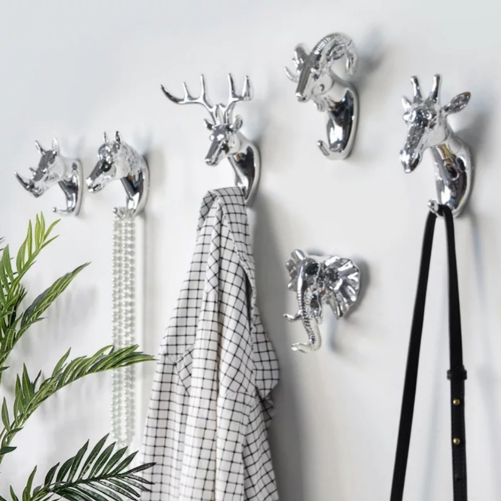🧡5 ⭐ rated🧡METALLIC BLACK HORSE Shaped wall hook - Picture 7 of 8